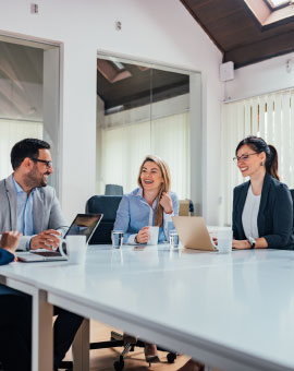 group of people having a meeting