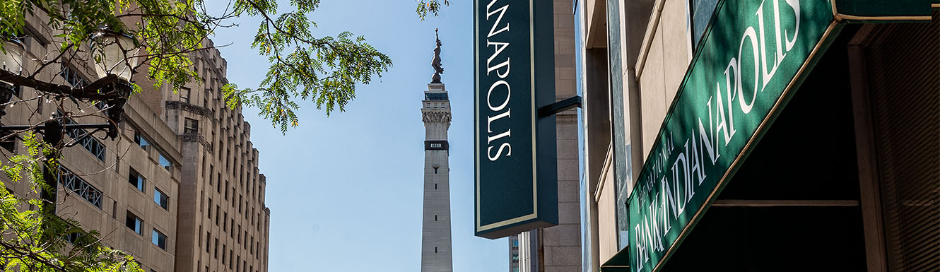national bank of indianapolis near the circle