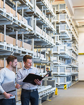 two men working in a warehouse